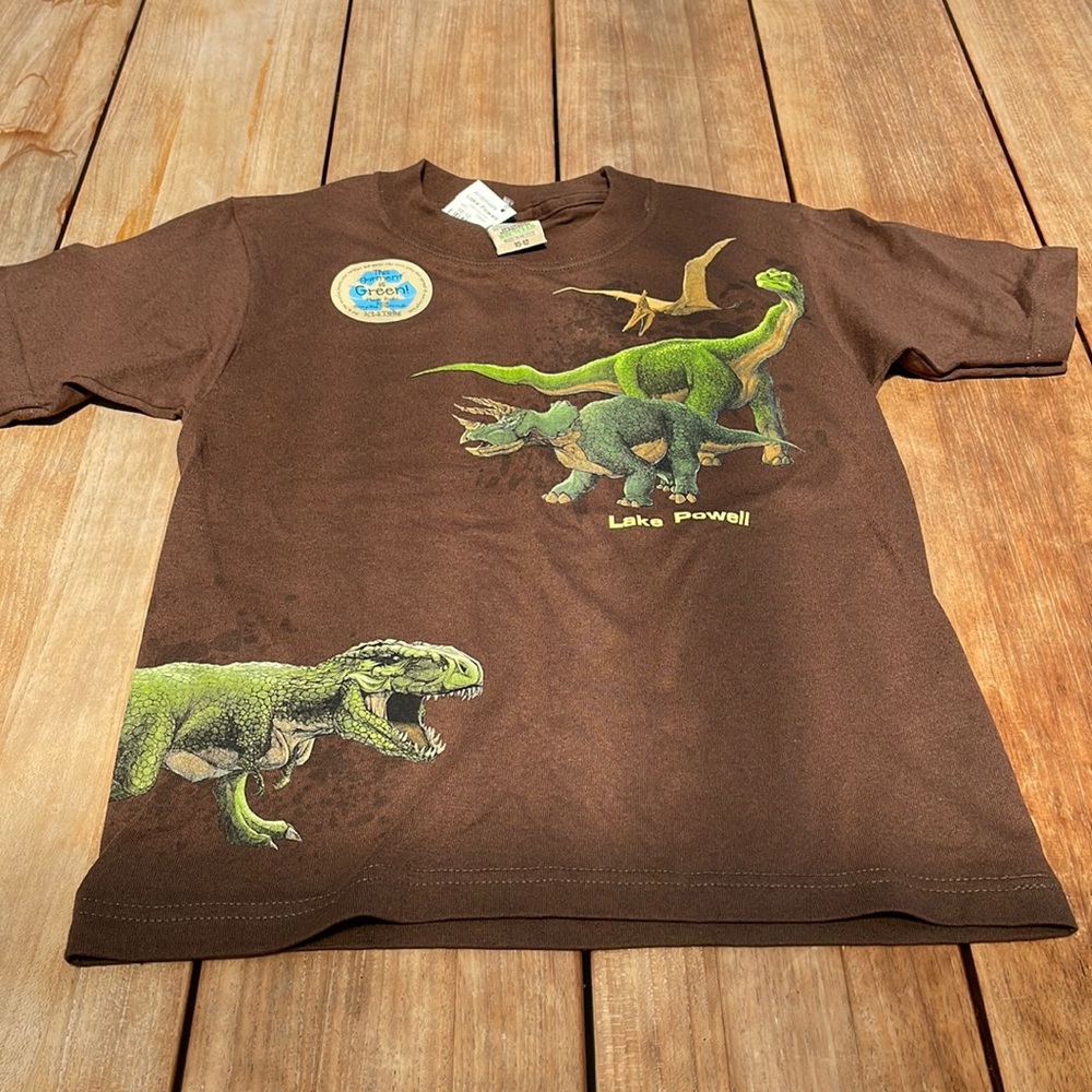 Dino SS Brown Tee NWT